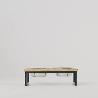 Wood & Metal Elevated Feeder